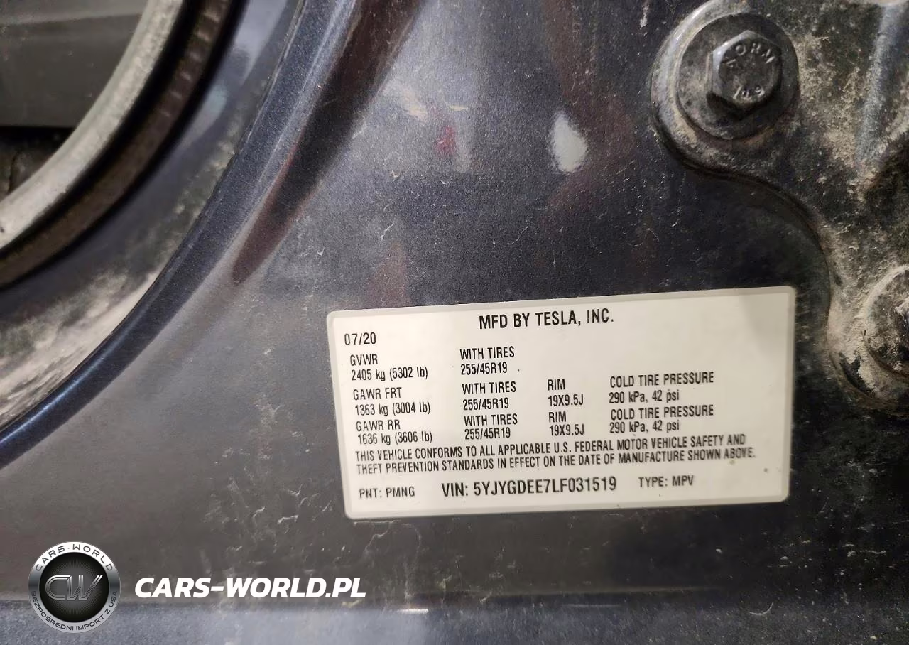 2020 Tesla Model Y VIN:5YJYGDEE7LF031519 - 13