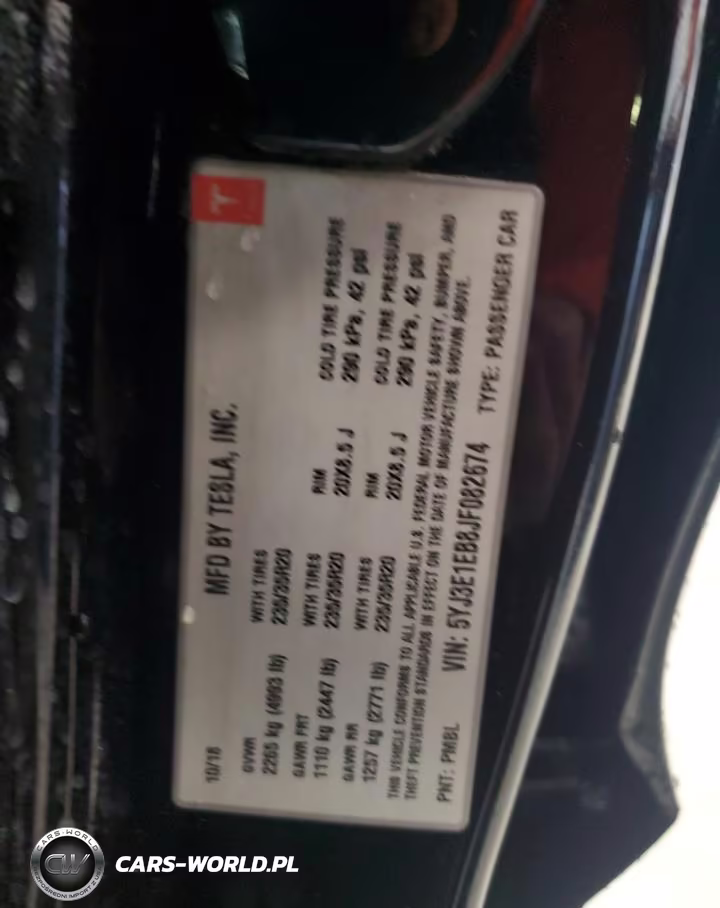 2018 Tesla Model 3 VIN:5YJ3E1EB8JF082674 - 12