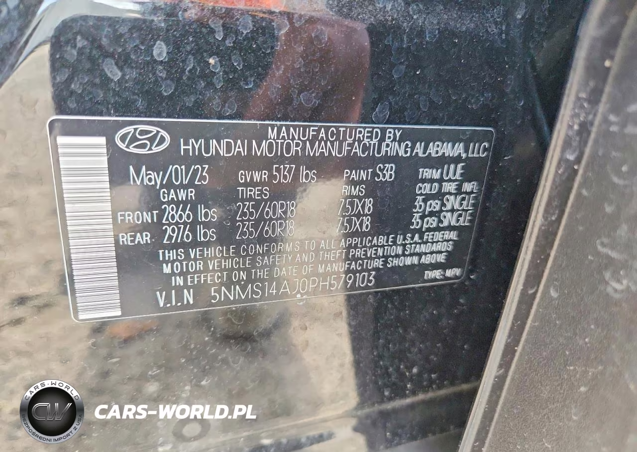 2023 Hyundai Santa Fe Se VIN:5NMS14AJ0PH579103 - 12
