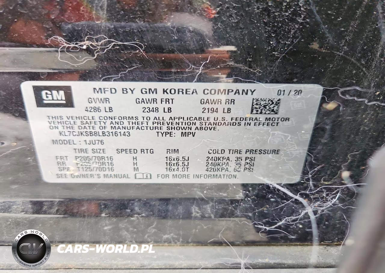 2020 Chevrolet Trax Ls VIN:KL7CJKSB8LB316143 - 13