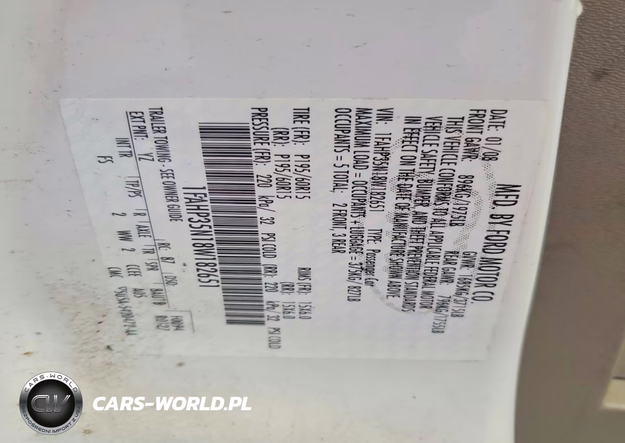 2008 Ford Focus Se VIN:1FAHP35N18W182651 - 12
