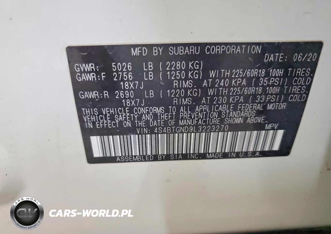 2020 Subaru Outback Limited Xt VIN:4S4BTGND9L3223270 - 13