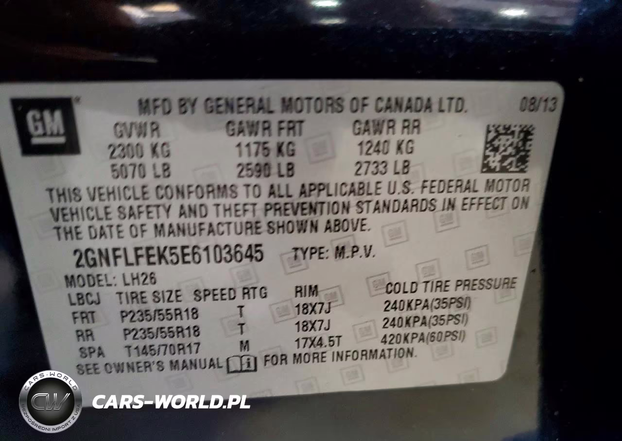 2014 Chevrolet Equinox Lt VIN:2GNFLFEK5E6103645 - 13
