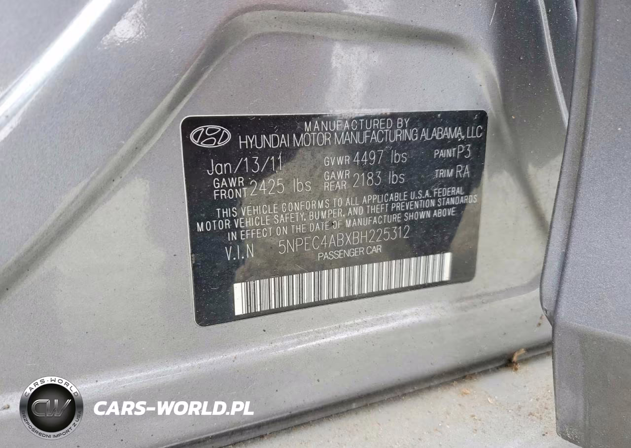 2011 Hyundai Sonata Se 2.0T VIN:5NPEC4ABXBH225312 - 12