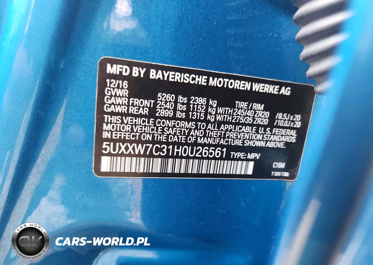 2017 BMW X4 xDrivem40I VIN:5UXXW7C31H0U26561 - 13