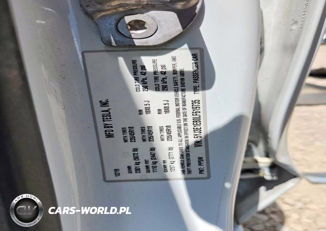 2020 Tesla Model 3 VIN:5YJ3E1EB0LF619735 - 13