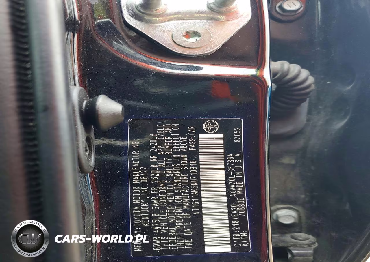 2022 Toyota Camry Hybrid Nightsh VIN:4T1G11AK5NU710816 - 12