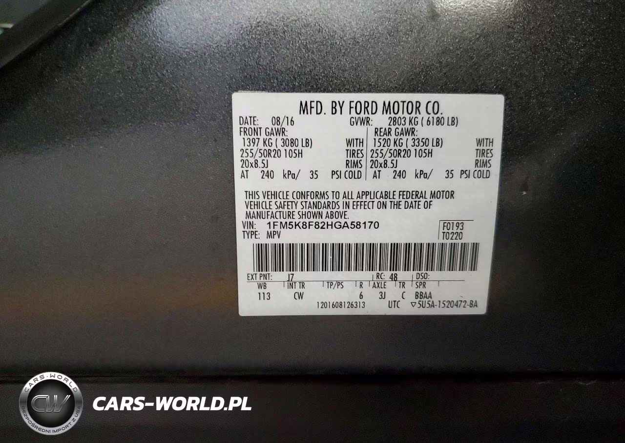 2017 Ford Explorer Limited VIN:1FM5K8F82HGA58170 - 14
