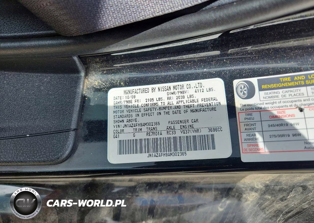 2010 Nissan 370Z Roadster VIN:JN1AZ4FH9AM302365 - 12