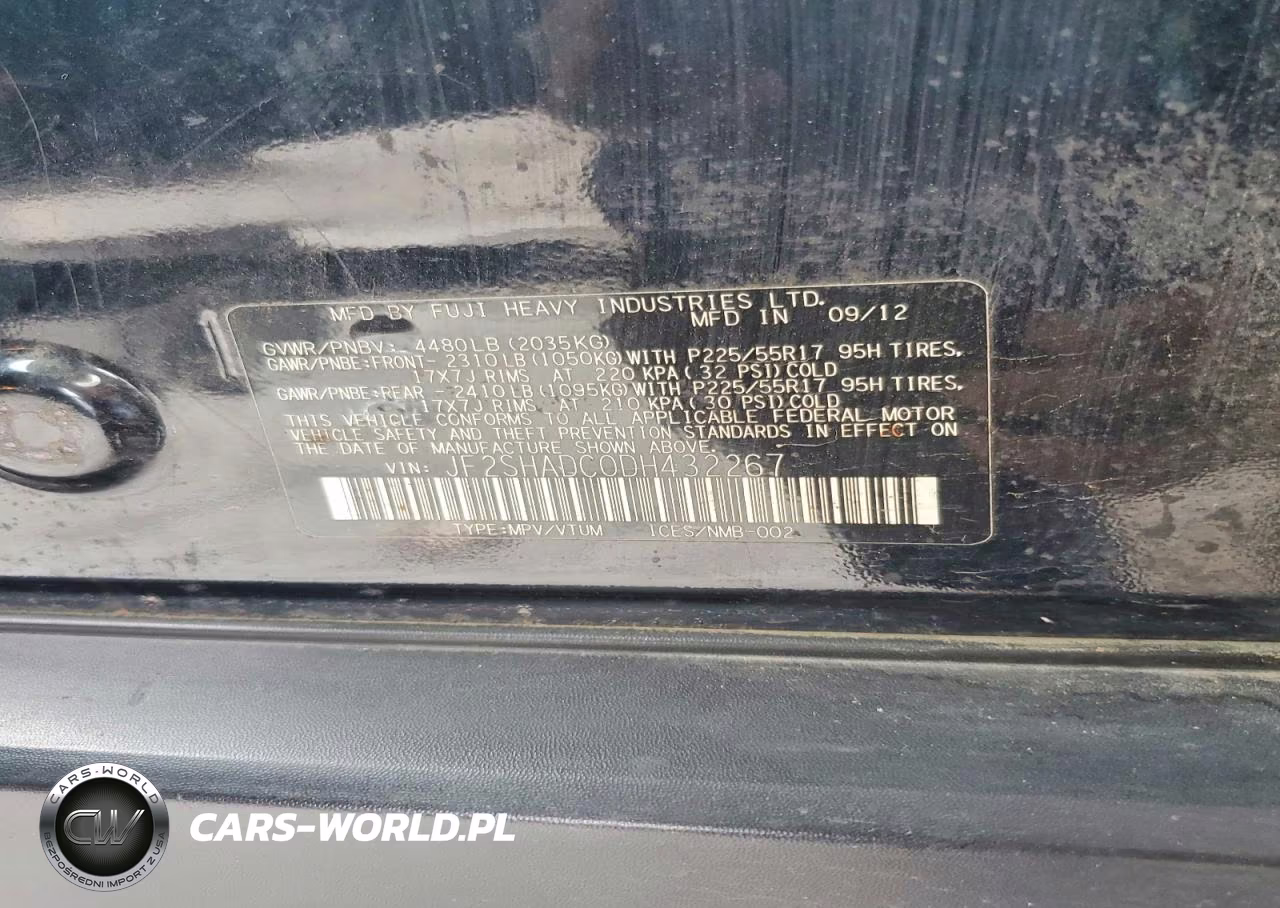 2013 Subaru Forester 2.5X Premium VIN:JF2SHADC0DH432267 - 12