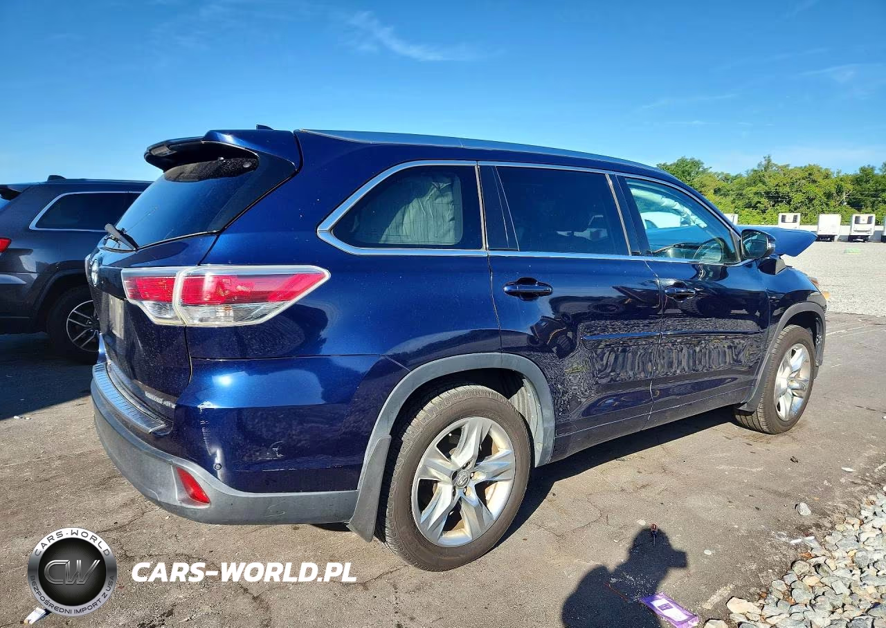 2014 Toyota Highlander Limited VIN:5TDDKRFH8ES034916 - 3