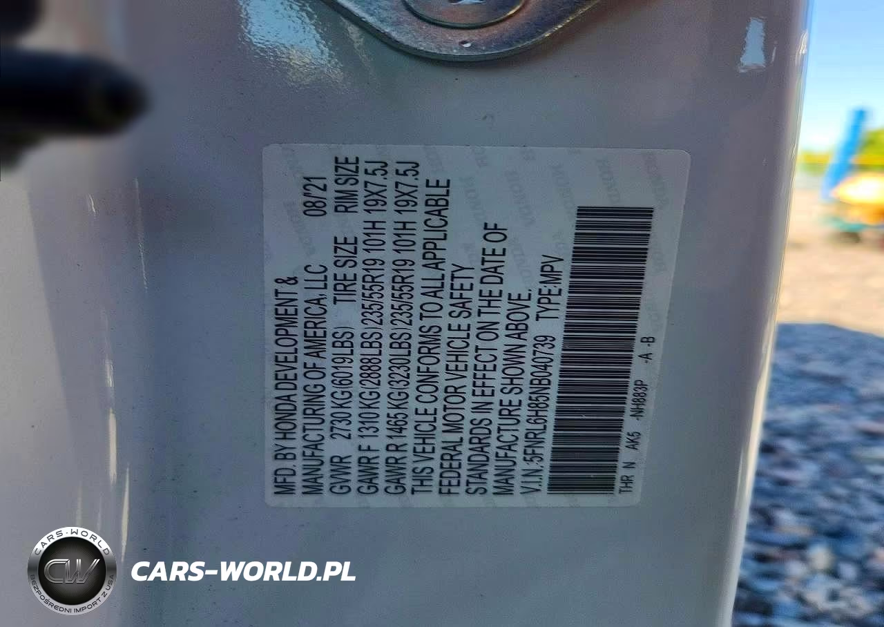 2022 Honda Odyssey Touring VIN:5FNRL6H85NB040739 - 13