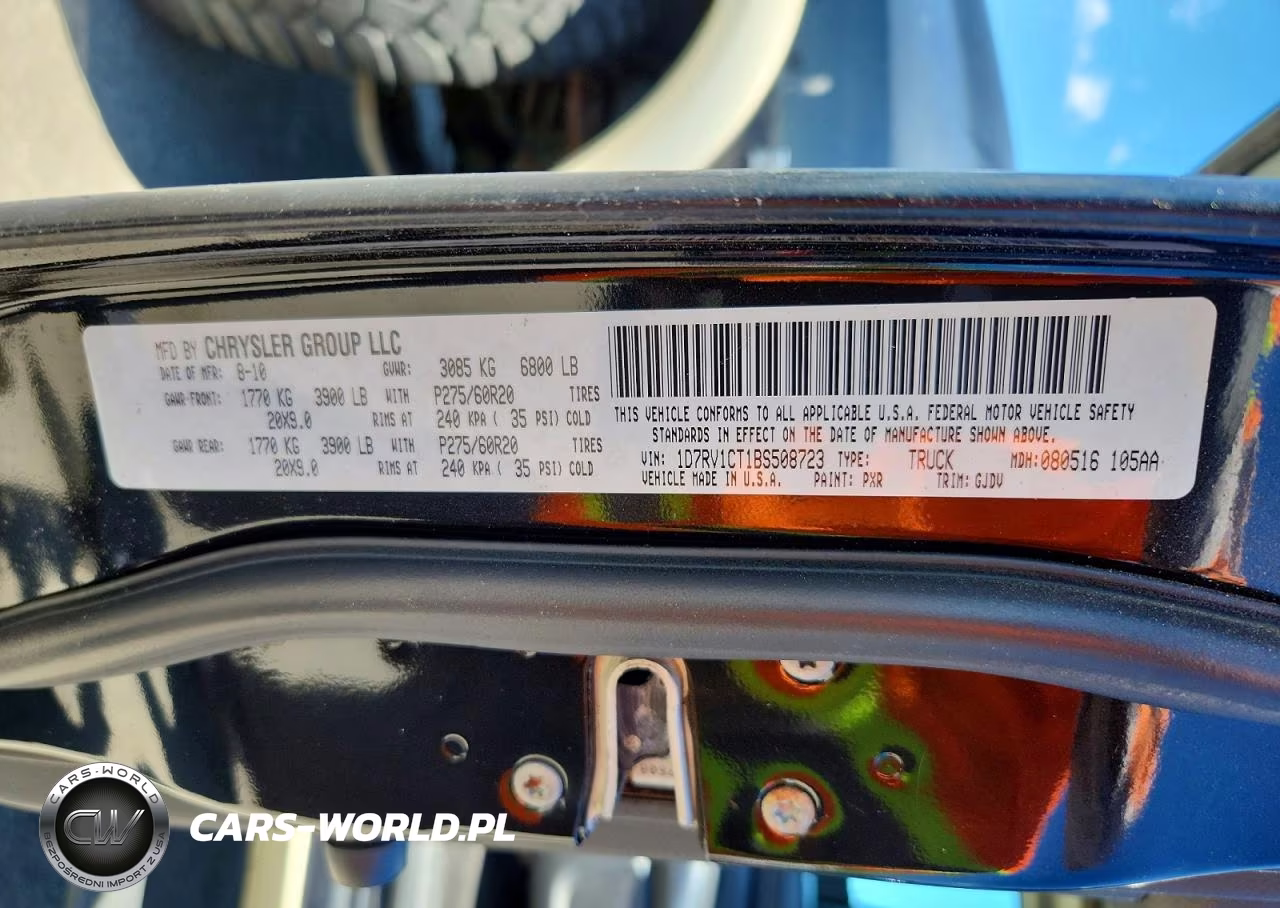 2011 Dodg Dr1500 VIN:1D7RV1CT1BS508723 - 12