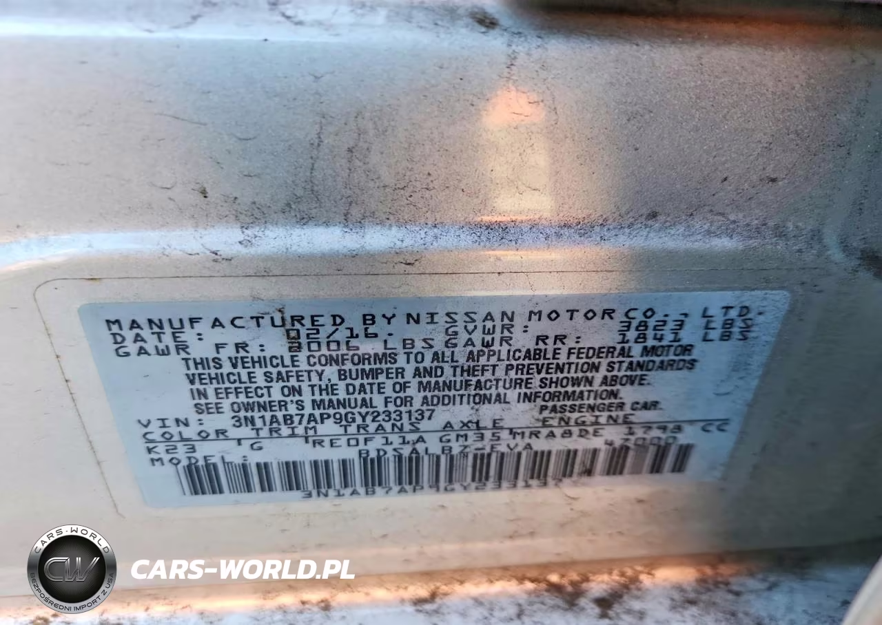 2016 Nissan Sentra S VIN:3N1AB7AP9GY233137 - 12