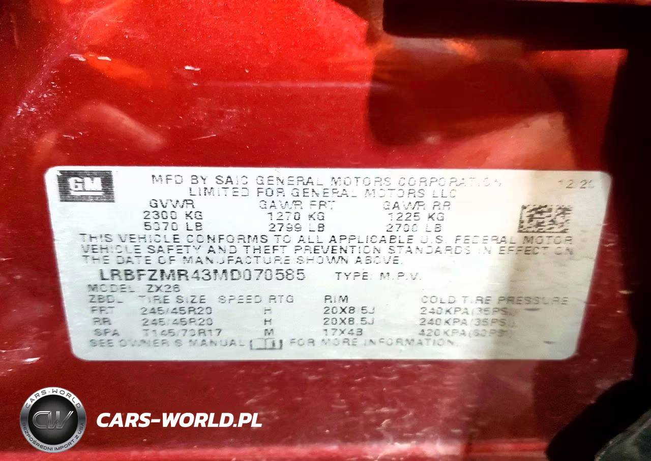 2021 Buick Envision Preferred VIN:LRBFZMR43MD070585 - 13