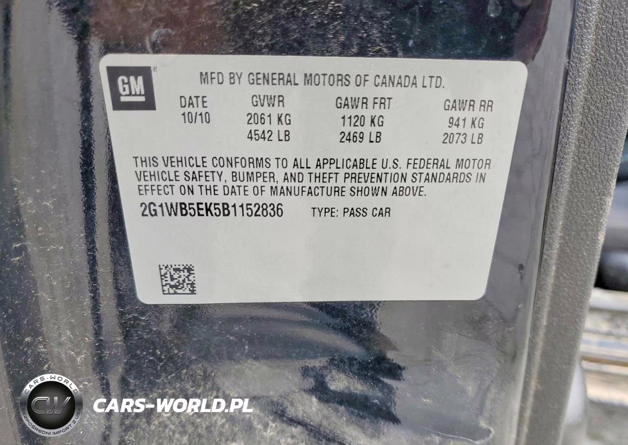 2011 Chevrolet Impala Lt VIN:2G1WB5EK5B1152836 - 12