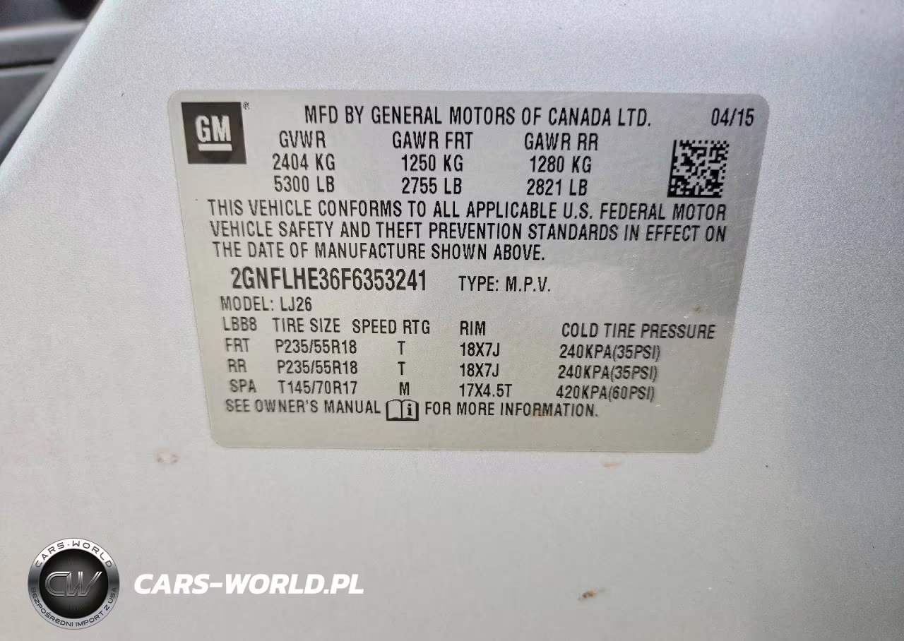 2015 Chevrolet Equinox Ltz VIN:2GNFLHE36F6353241 - 13