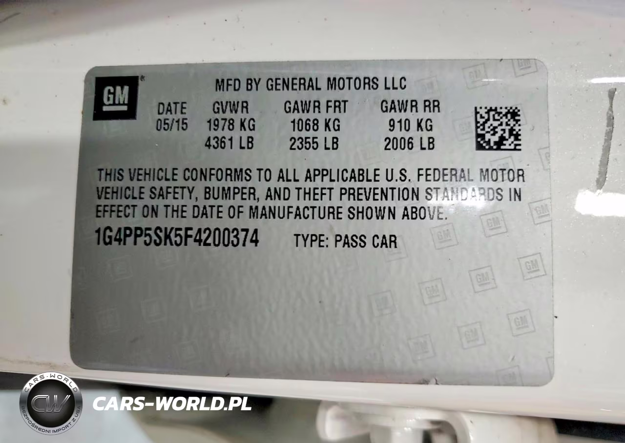 2015 Buick Verano VIN:1G4PP5SK5F4200374 - 12