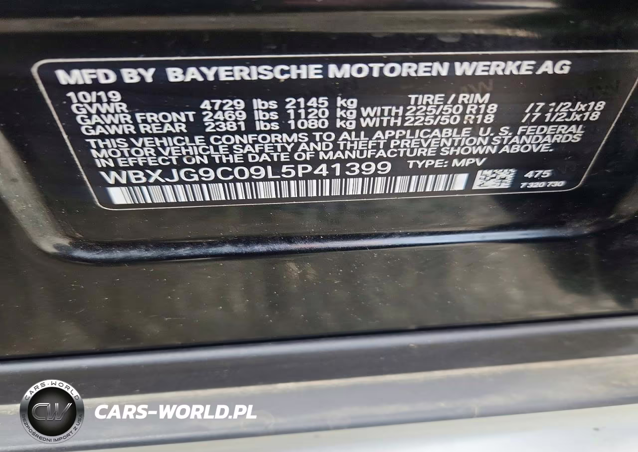 2020 BMW X1 xDrive28I VIN:WBXJG9C09L5P41399 - 14