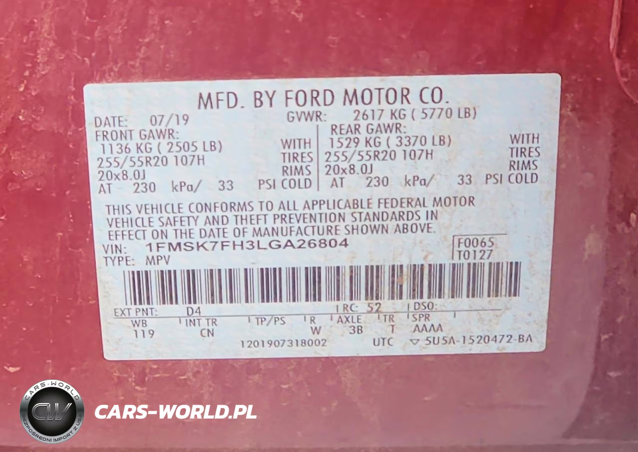 2020 Ford Explorer Limited VIN:1FMSK7FH3LGA26804 - 14