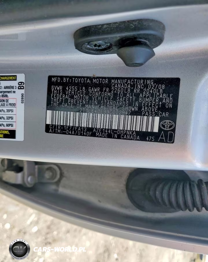 2009 Toyota Corolla Matrix S VIN:2T1LE40E99C002947 - 12