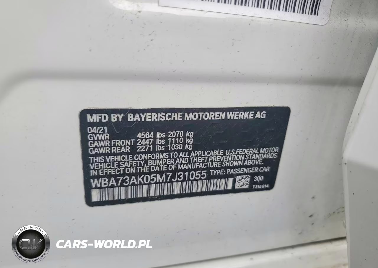 2021 BMW 228Xi VIN:WBA73AK05M7J31055 - 12