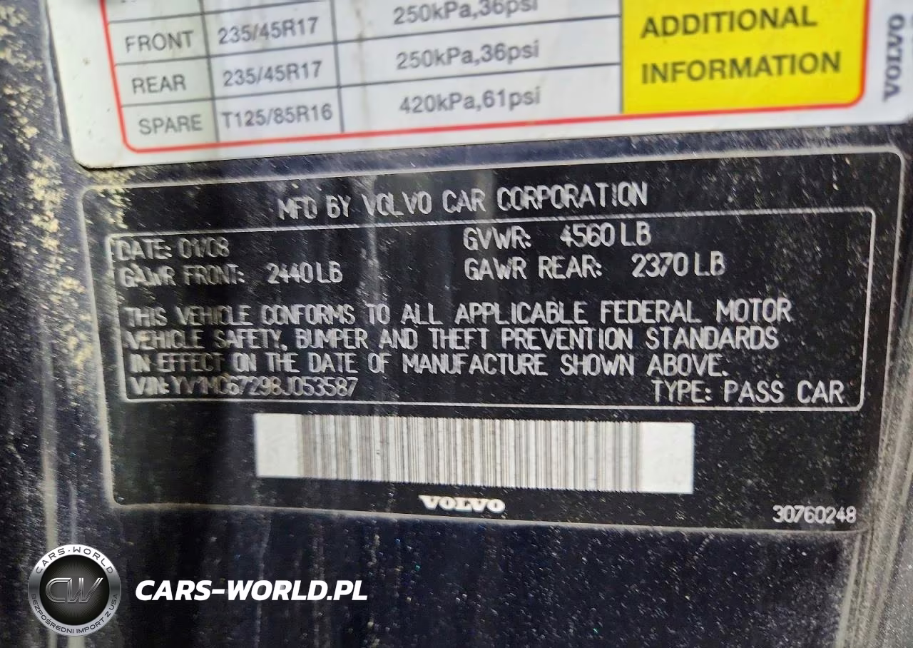 2008 Volvo C70 T5 VIN:YV1MC67298J053587 - 12