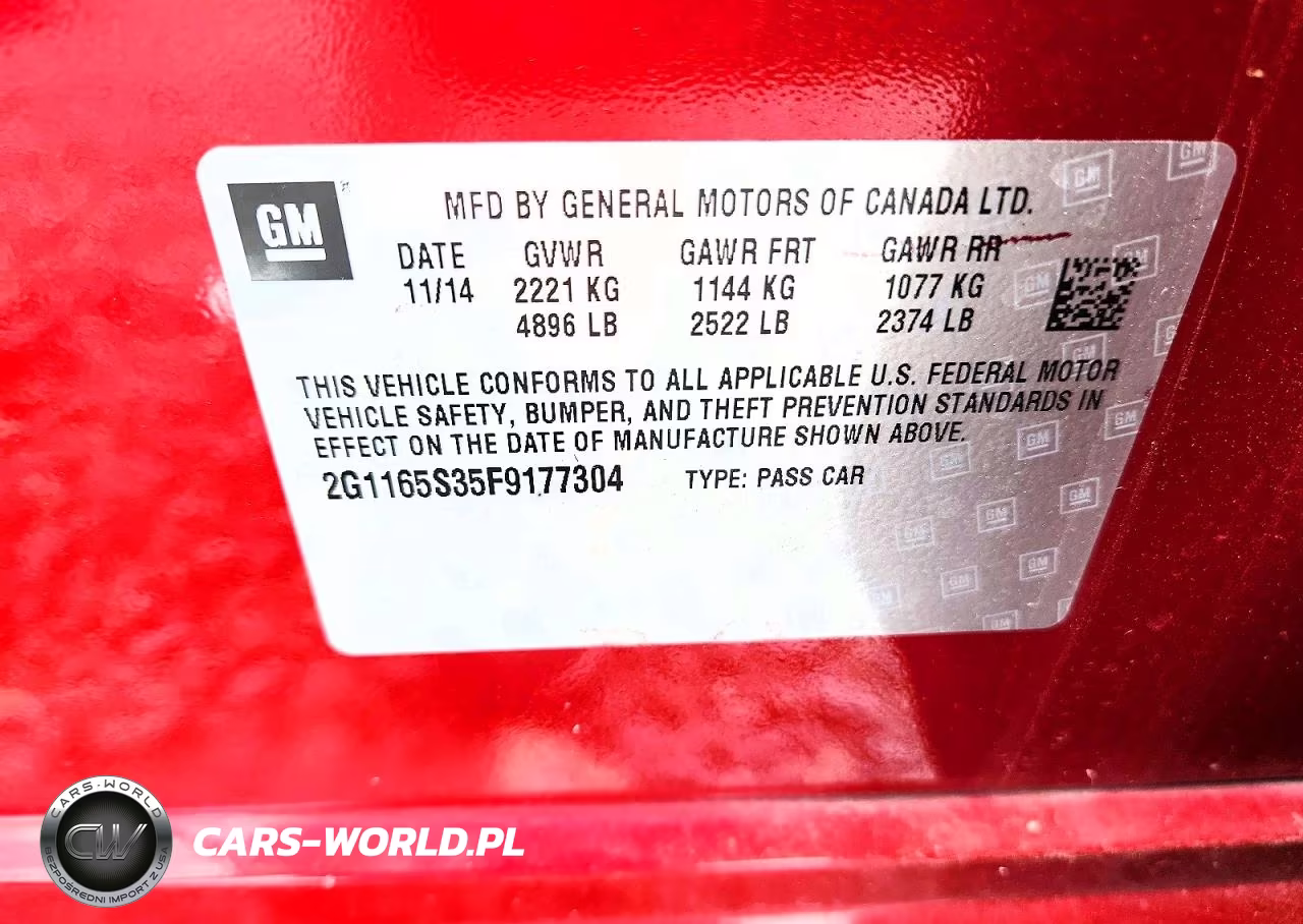 2015 Chevrolet Impala Ltz VIN:2G1165S35F9177304 - 12