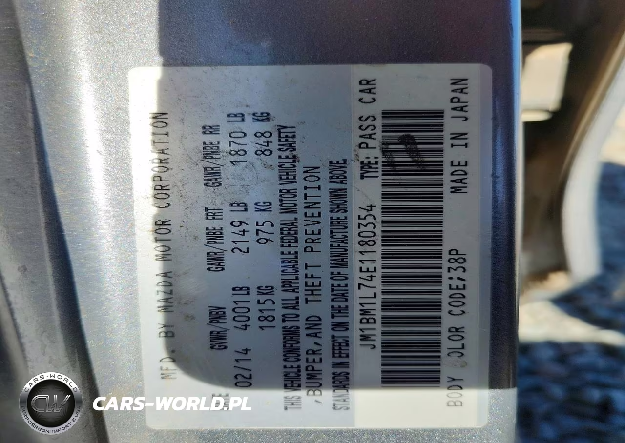 2014 Mazd 3 VIN:JM1BM1L74E1180354 - 13