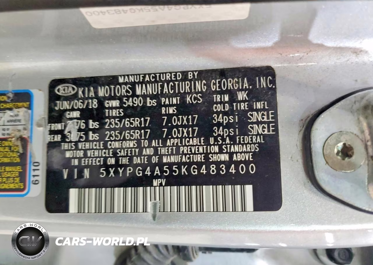 2019 Kia Sorento Lx V6 VIN:5XYPG4A55KG483400 - 13