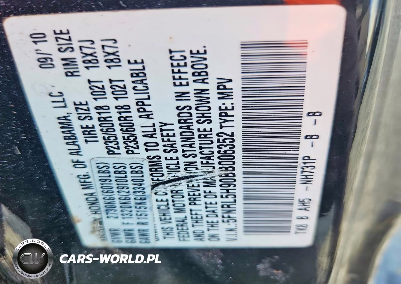2011 Honda Odyssey Touring VIN:5FNRL5H90BB006352 - 13