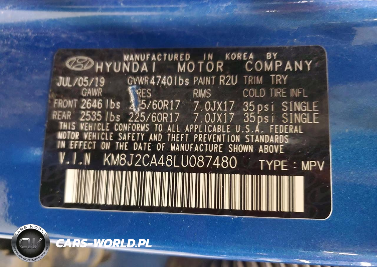 2020 Hyundai Tucson Se VIN:KM8J2CA48LU087480 - 13