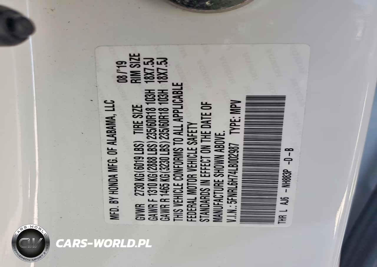 2020 Honda Odyssey Exl VIN:5FNRL6H74LB002987 - 13