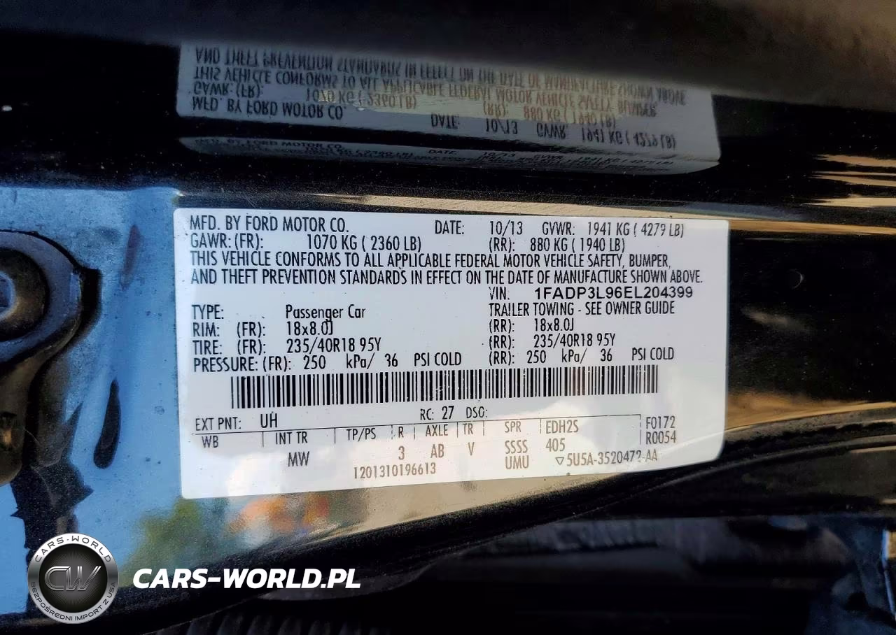 2014 Ford Focus St VIN:1FADP3L96EL204399 - 12