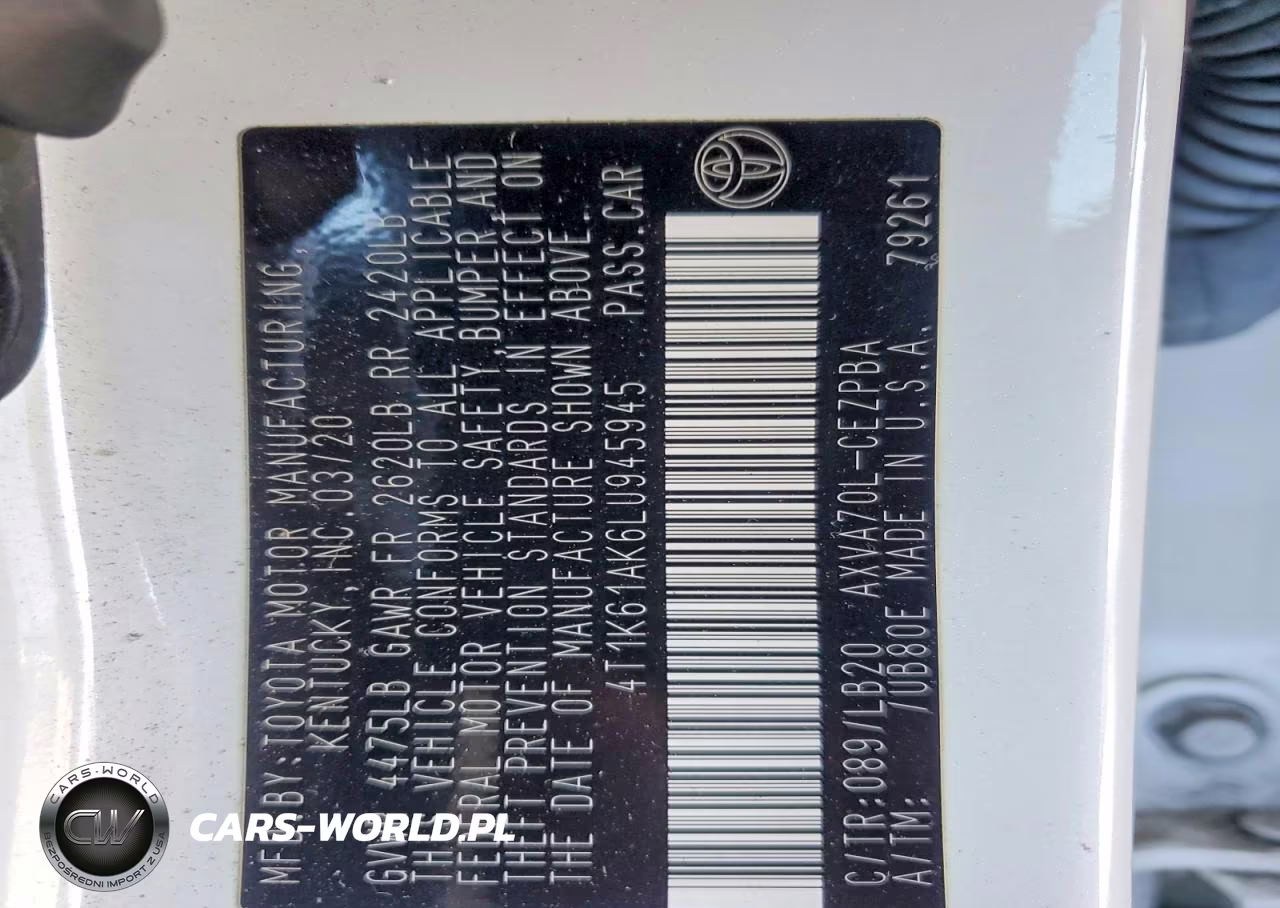 2020 Toyota Camry Xse VIN:4T1K61AK6LU945945 - 12