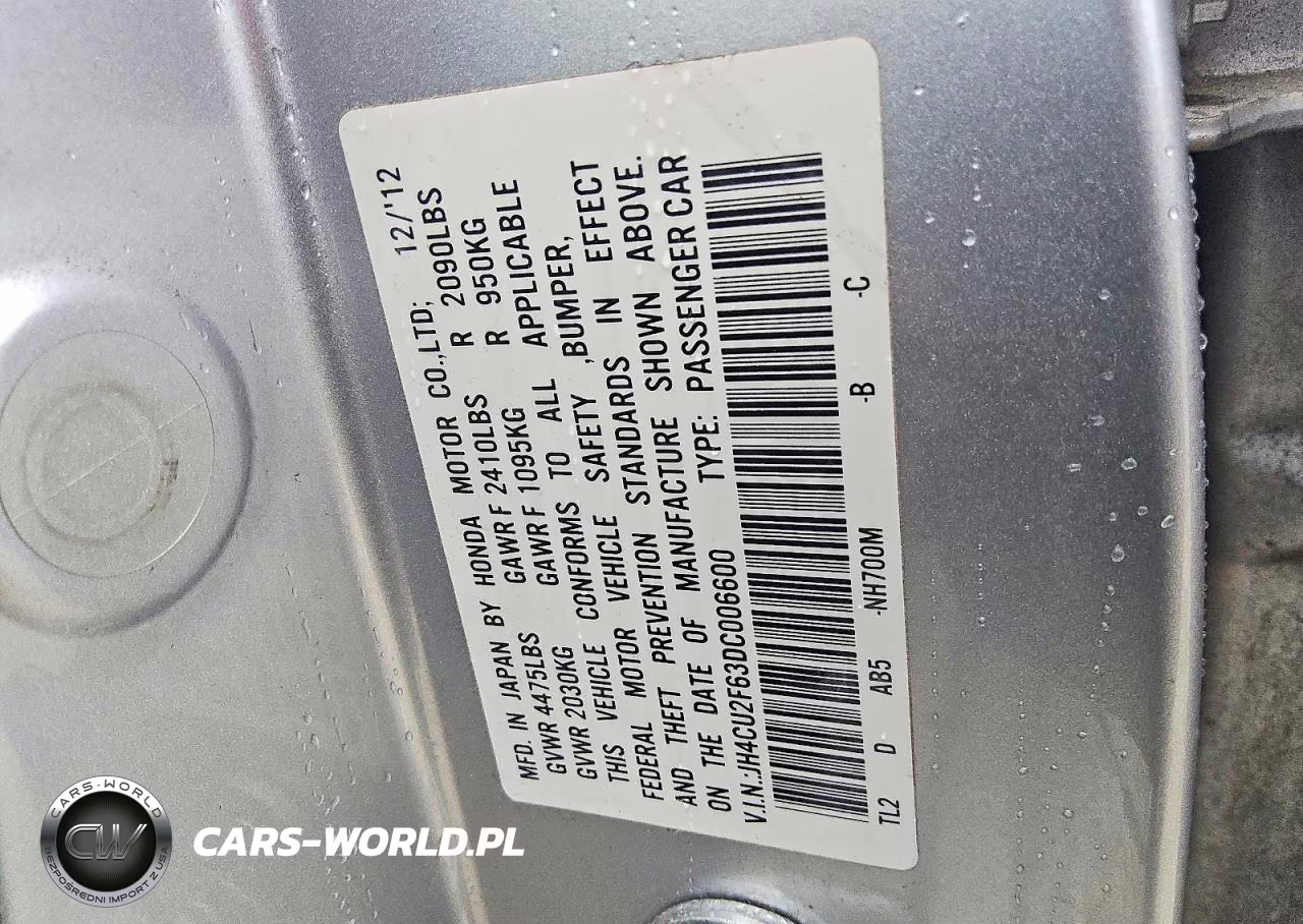 2013 Acura Tsx Tech VIN:JH4CU2F63DC006600 - 12