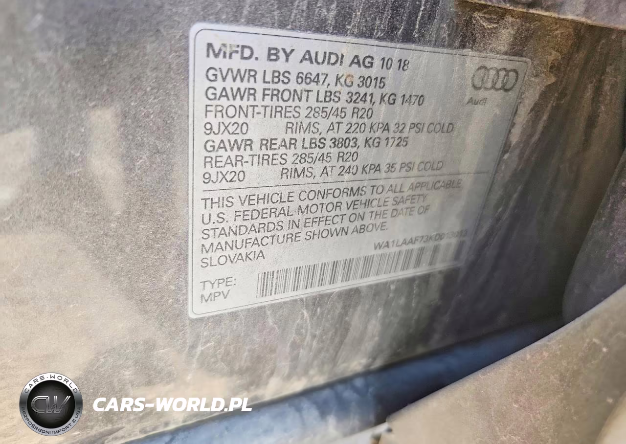 2019 Audi Q7 Premium Plus VIN:WA1LAAF73KD013013 - 12