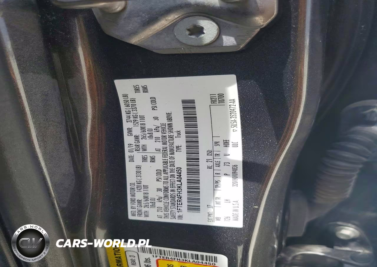 2019 Ford Ranger Xl VIN:1FTER4FH3KLA04450 - 12