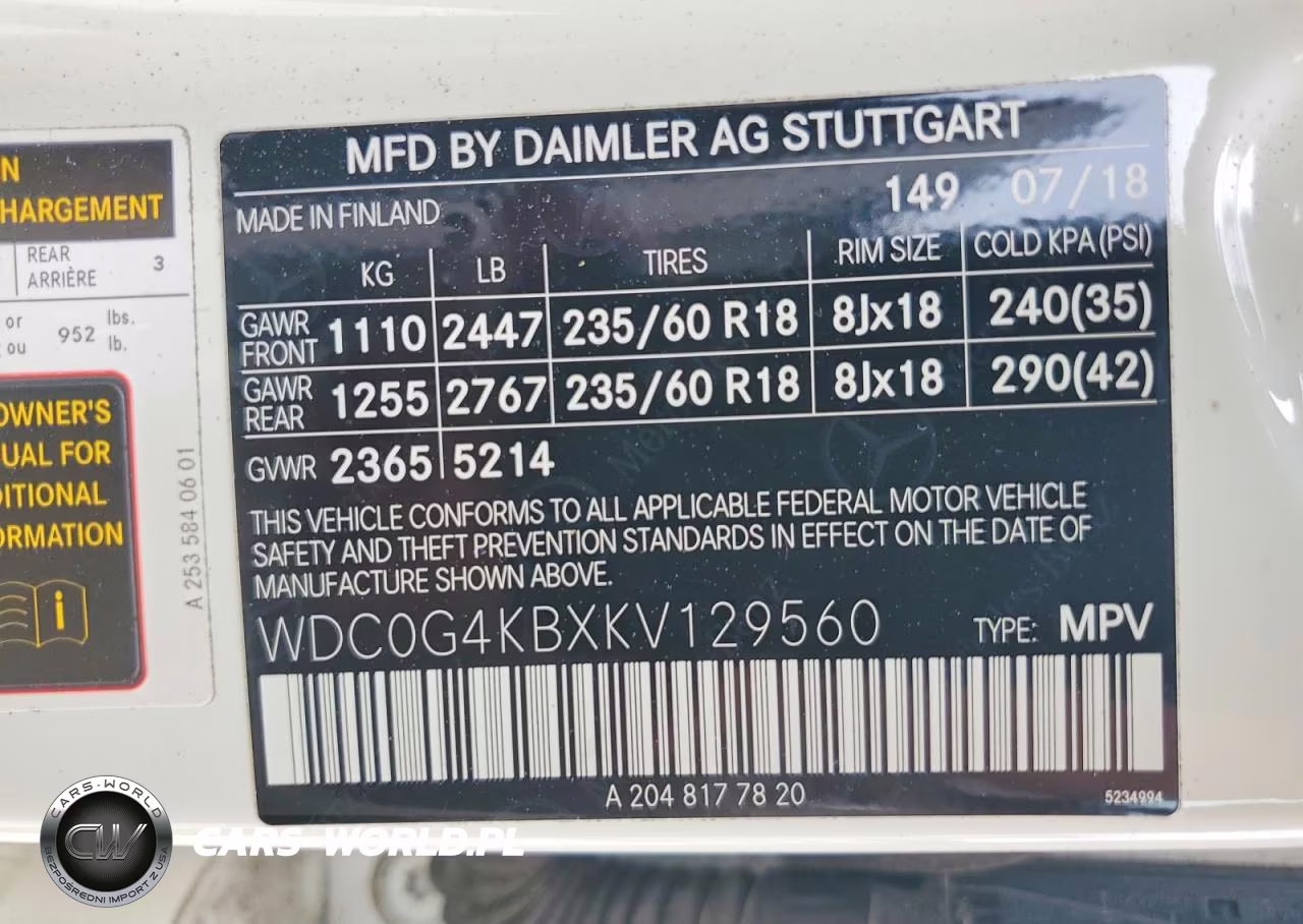 2019 Mercedes-Benz Glc 300 4Matic VIN:WDC0G4KBXKV129560 - 13