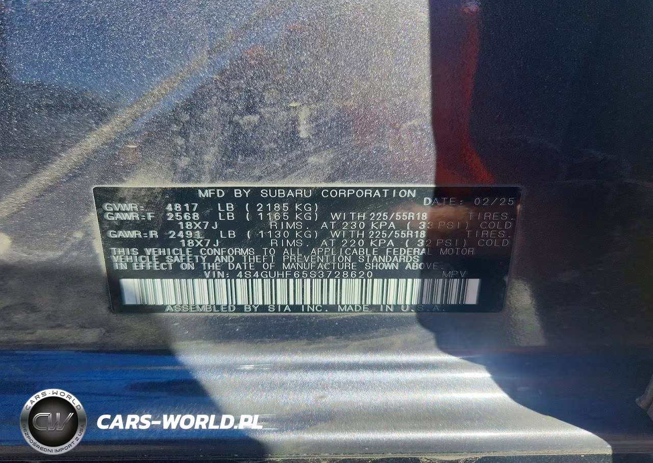 2025 Subaru Crosstrek Sport VIN:4S4GUHF65S3728620 - 13