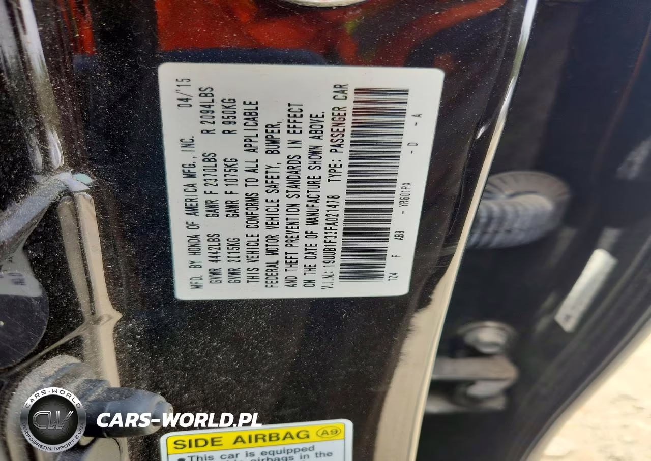 2015 Acura Tlx Advance VIN:19UUB1F33FA021478 - 13