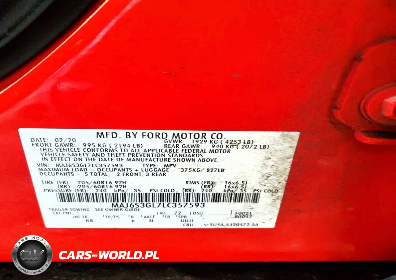 2020 Ford Ecosport Se VIN:MAJ6S3GL7LC357593 - 13