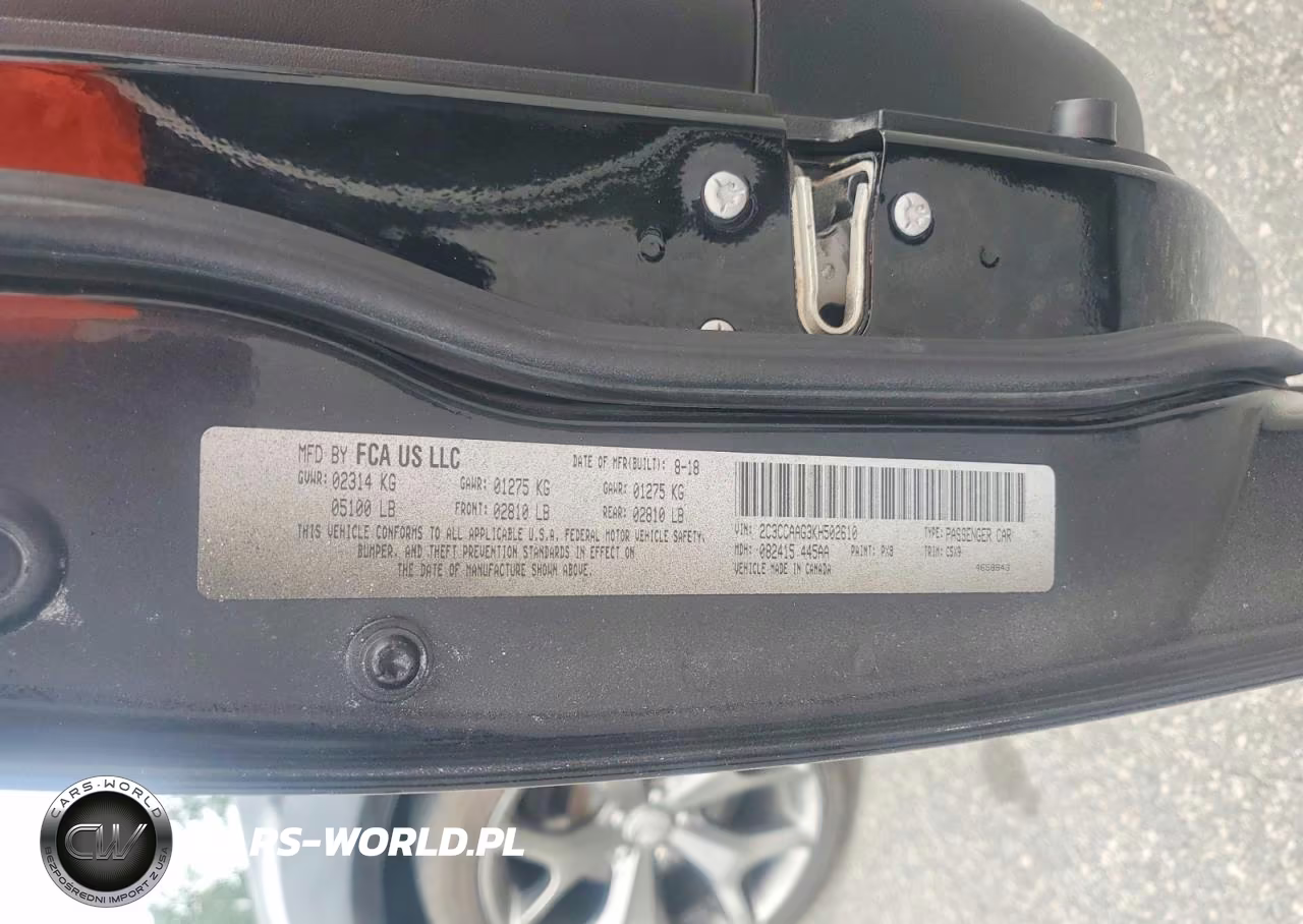 2019 Chrysler 300 Touring VIN:2C3CCAAG3KH502610 - 12