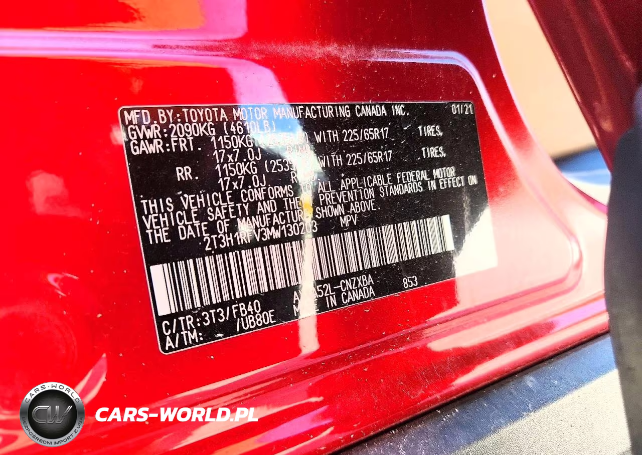2021 Toyota Rav4 Le VIN:2T3H1RFV3MW130203 - 14