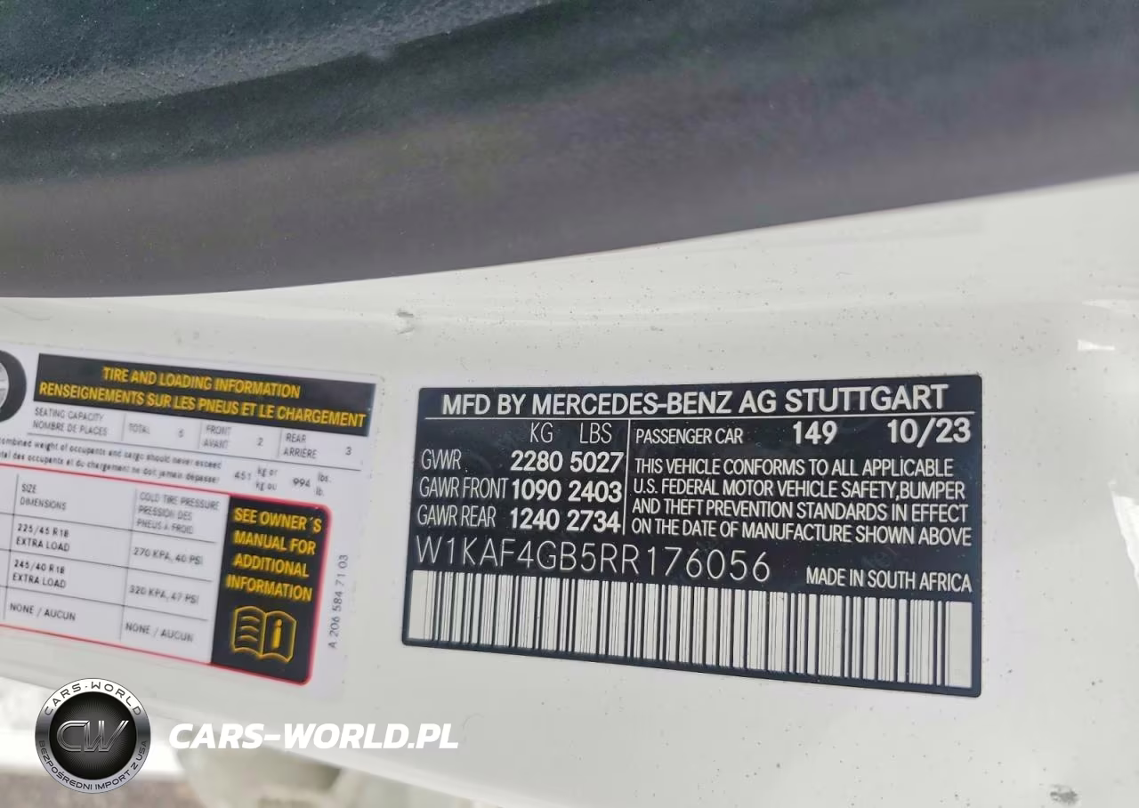 2024 Mercedes-Benz C 300 VIN:W1KAF4GB5RR176056 - 13