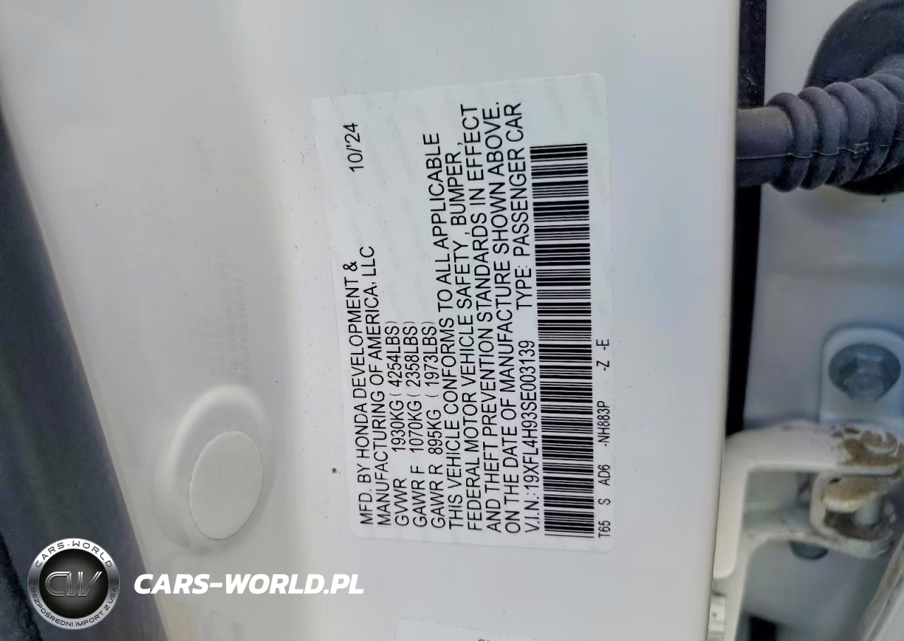 2025 Honda Civic Sport Touring VIN:19XFL4H93SE003139 - 12