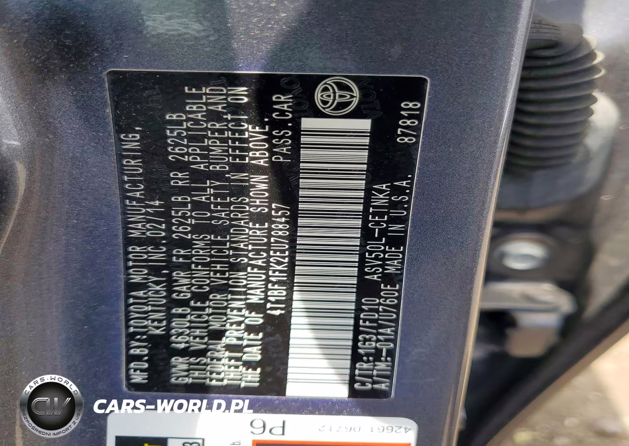 2014 Toyota Camry Le VIN:4T1BF1FK2EU788457 - 12