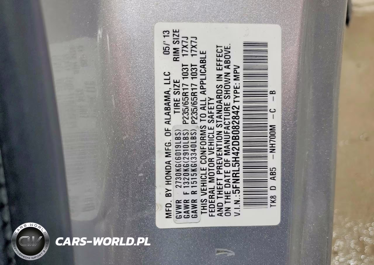 2013 Honda Odyssey Ex VIN:5FNRL5H42DB082842 - 14