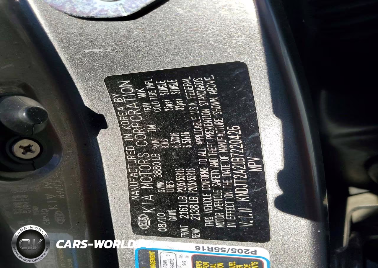 2011 Kia Soul + VIN:KNDJT2A21B7220426 - 13