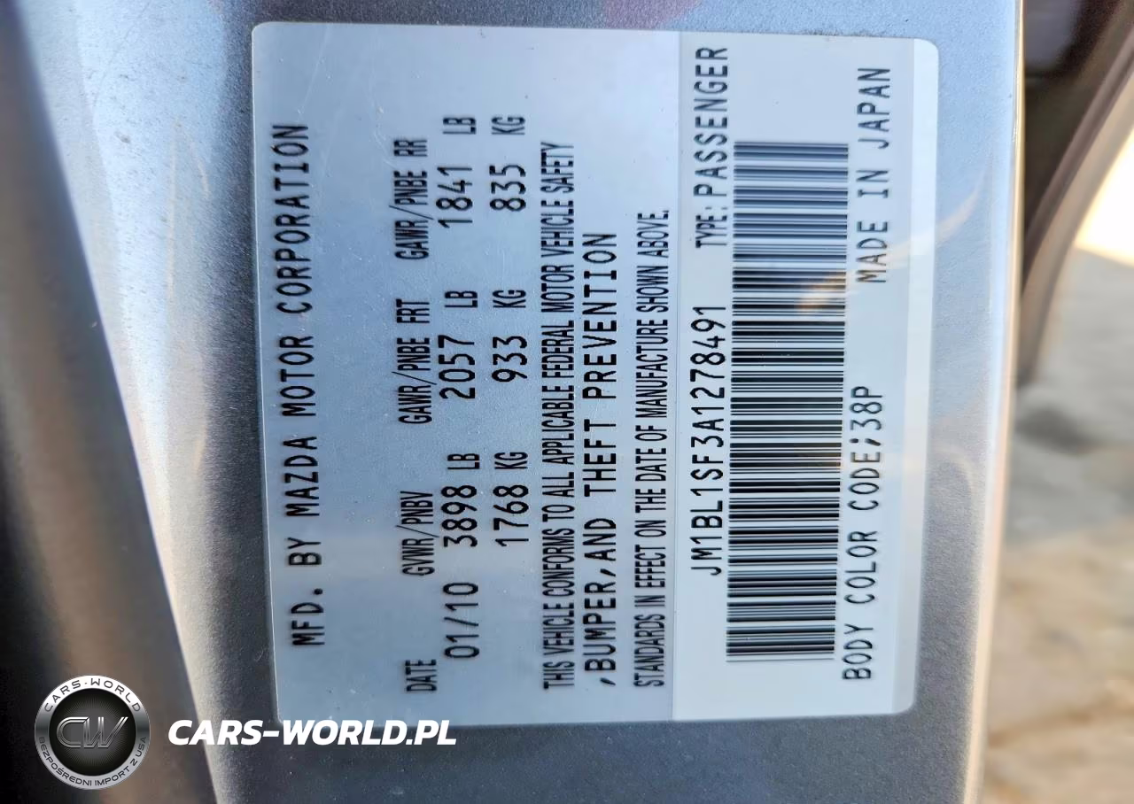 2010 Mazda 3 I VIN:JM1BL1SF3A1278491 - 12